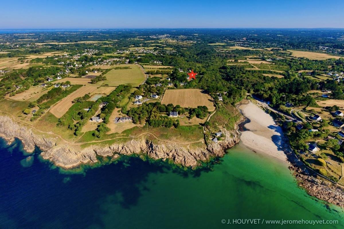 Villa Tidinghi, Plage De Rospico A Pied Nevez Bagian luar foto